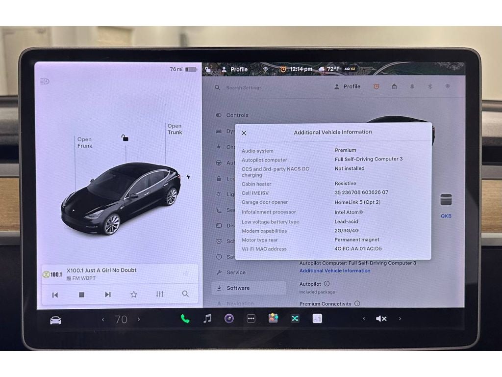 2018 Tesla Model 3 Long Range Battery