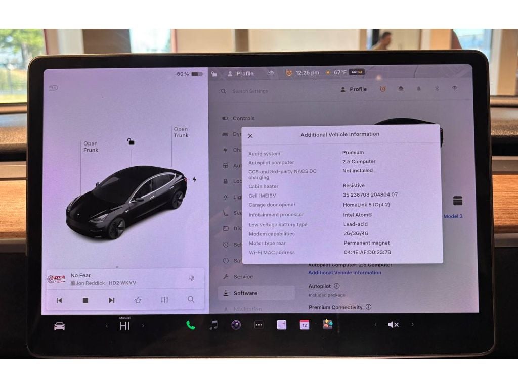 2018 Tesla Model 3 Mid Range Battery