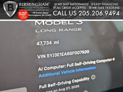 2025 Tesla Model 3 Long Range