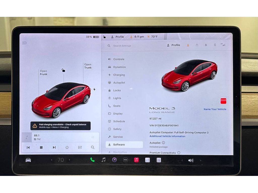 2018 Tesla Model 3 Long Range Battery