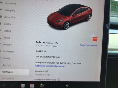 2018 Tesla Model 3 Long Range Battery