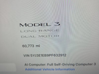 2023 Tesla Model 3 Long Range