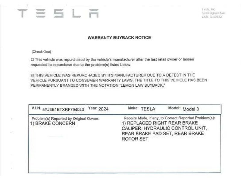 2024 Tesla Model 3 Performance