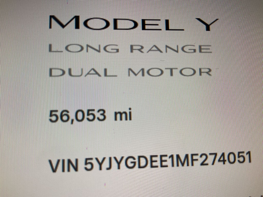 2021 Tesla Model Y Long Range