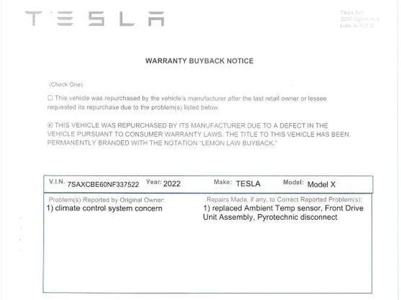 2022 Tesla Model X Plaid
