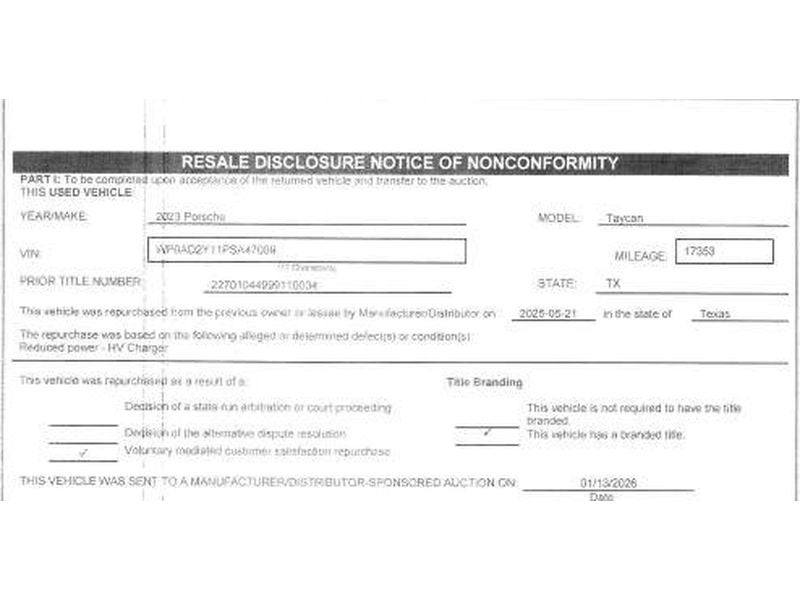 2023 Porsche Taycan GTS